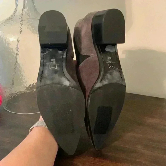 Marc Fisher Yellin Pointed Ankle Boot Grey Suede Size 9.5 - Picture 6 of 8